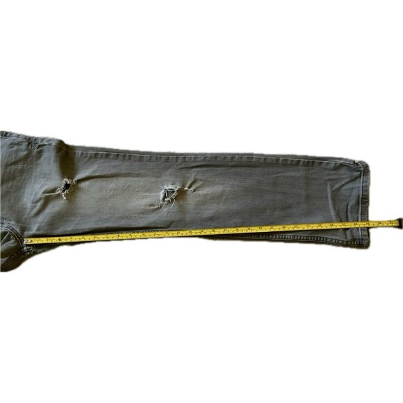 Vtg Jeans Distressed Light Gray 5 Pocket Adjustable Waist Boys Sz 16 CAT & JACK - Picture 9 of 16